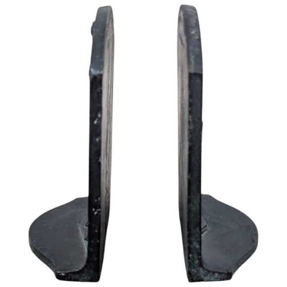 Antique 1923 Abraham Lincoln Bookends by A.M. Greenblatt Bronze Cast Iron - Picture 4 of 8